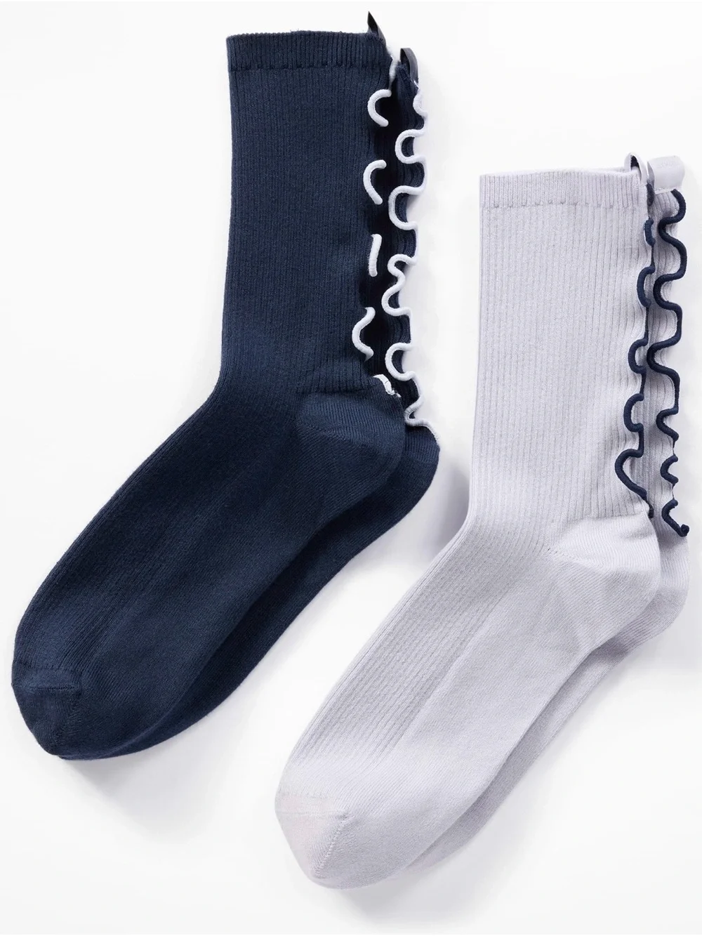 NWT Athleta Ruffle Novelty Crew Sock 2-Pack